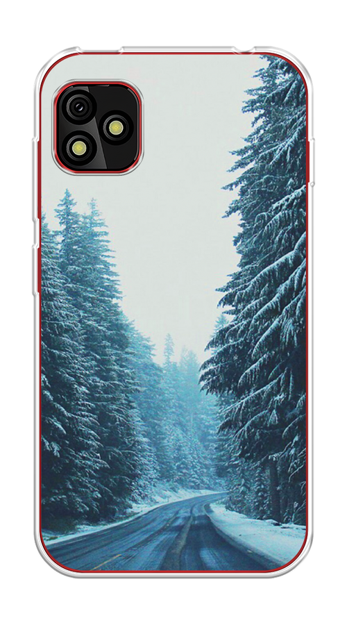 

Чехол на BQ 5060L "Зима 9", Бежевый;голубой;черный, 201750-2