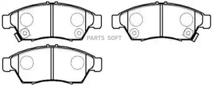 

Колодки тормозные дисковые SUZUKI: AERIO SX 06- 1шт HSB HP8442