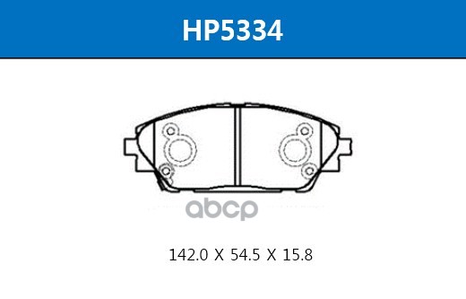 

Колодки тормозные дисковые передние MAZDA 3 13- 1шт HSB HP5334