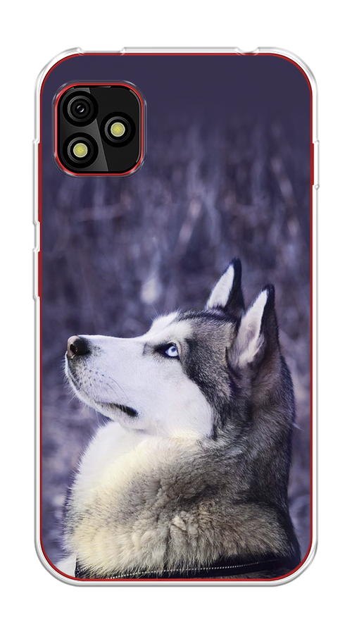 

Чехол на BQ 5060L "Хаски 1", Фиолетовый;белый, 201750-1