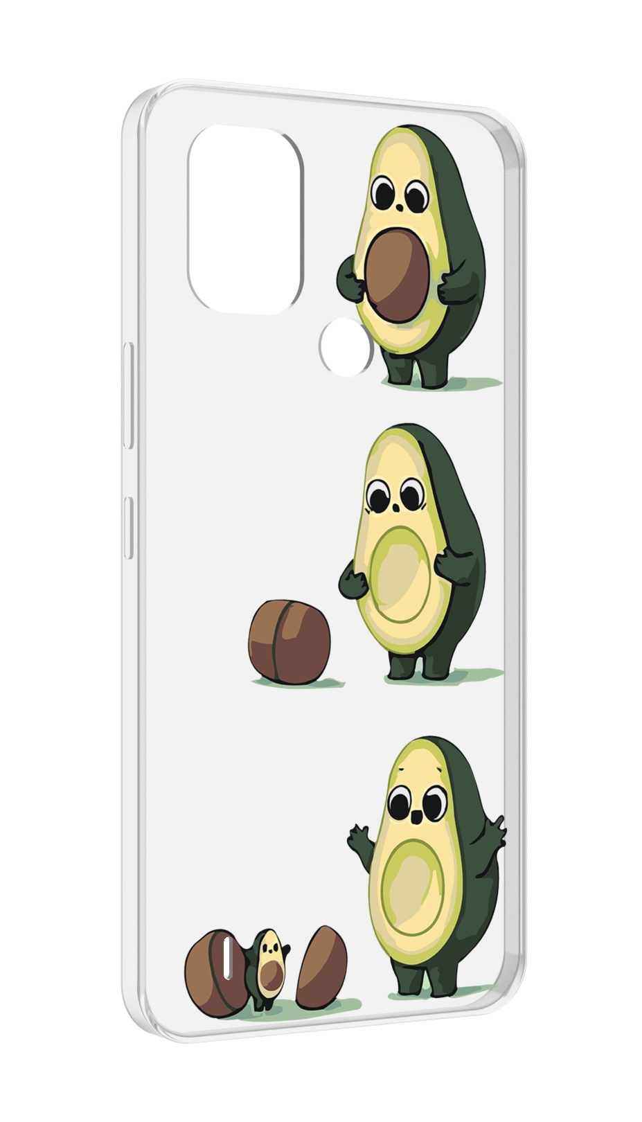 

Чехол MyPads авокадо-с-малышом для Nokia C31, Прозрачный, Tocco