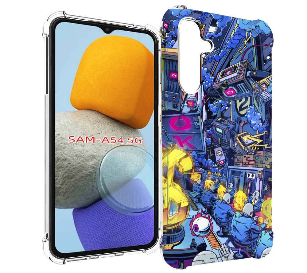 

Чехол MyPads футуристичная картинка для Samsung Galaxy A54, Tocco