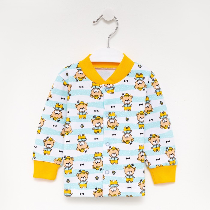 

Кофточка детская Мишки, цвет белый, рост 68 см