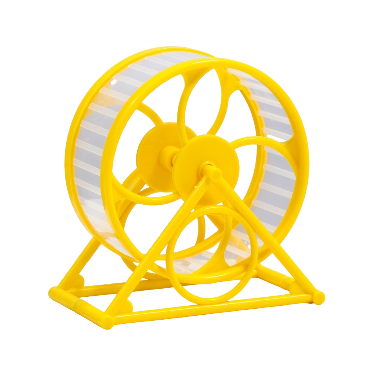 Пижон на подставке, диаметр колеса 12,5 см, 14х3х9 см, желтое