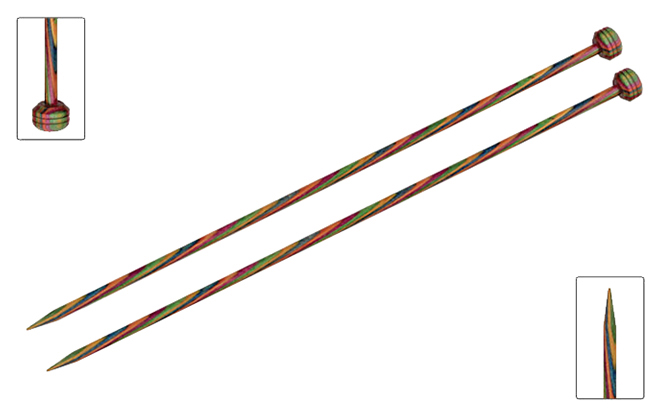 

Спицы прямые KnitPro Symfonie 20245 3 мм, 30 см, Разноцветный