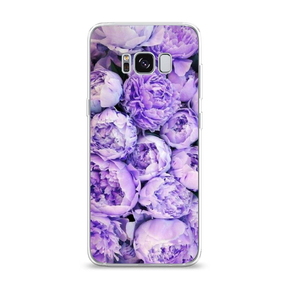 

Чехол Awog на Samsung Galaxy S8 "Пионы сиреневые", Фиолетовый;голубой, 24750-8