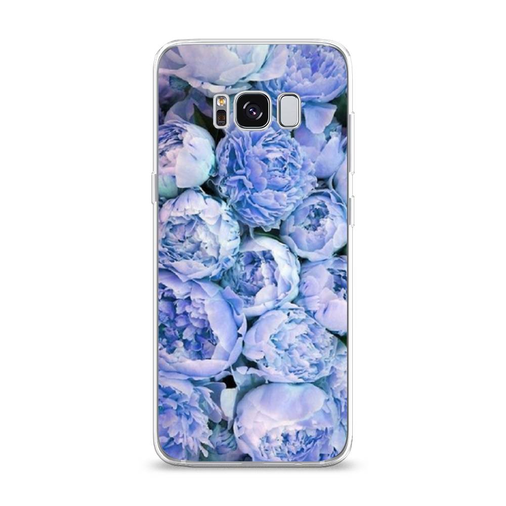 

Чехол Awog на Samsung Galaxy S8 "Пионы голубые", Голубой, 24750-8