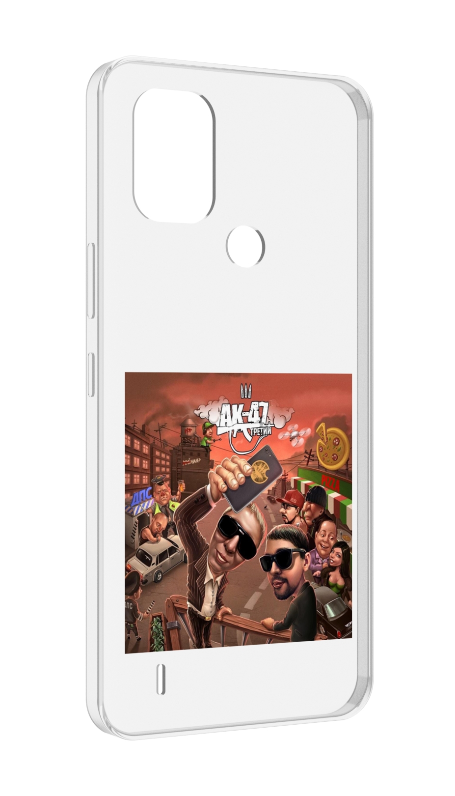 

Чехол MyPads Третий АК-47 для Nokia C31, Прозрачный, Tocco