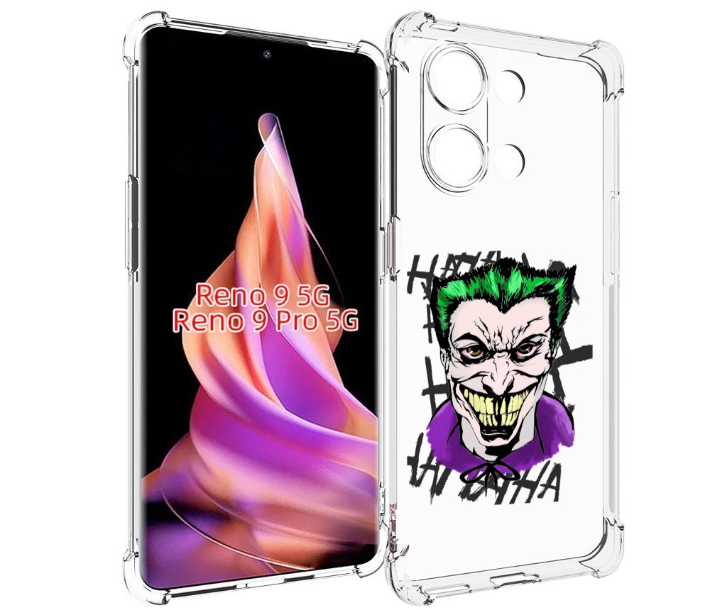 

Чехол MyPads Джокер-крейзи для Oppo Reno 9/Reno 9 Pro, Прозрачный, Tocco
