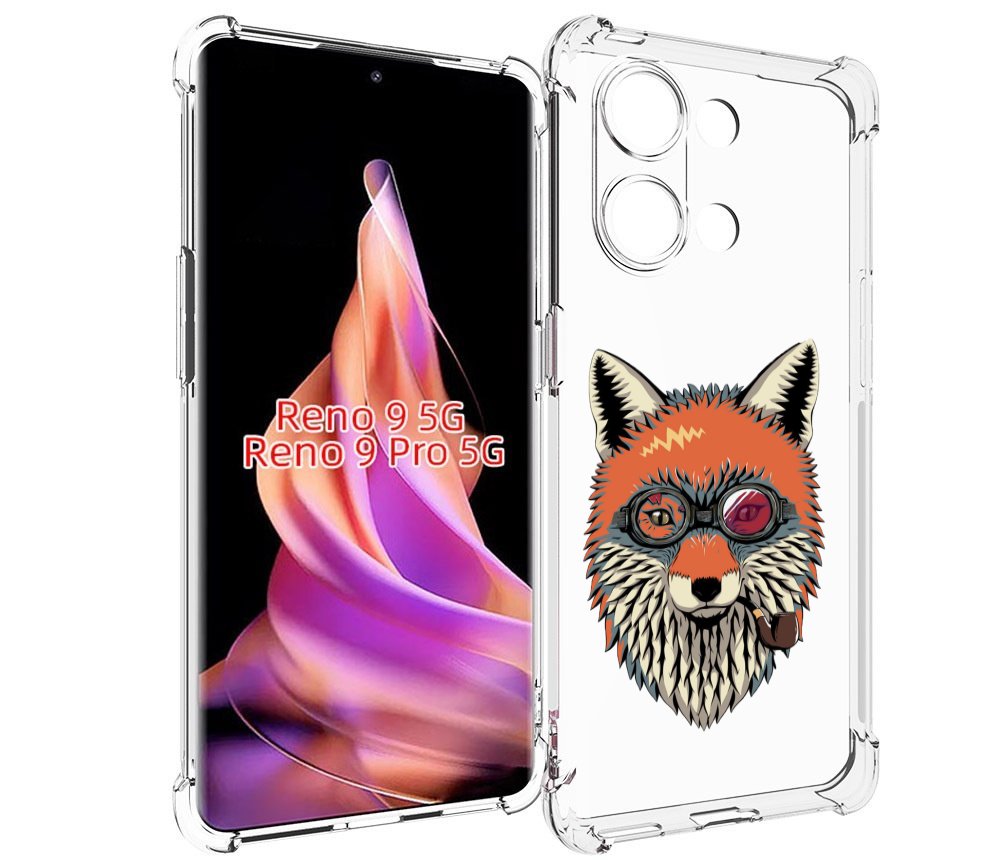 

Чехол MyPads Деловой лис для Oppo Reno 9/Reno 9 Pro, Прозрачный, Tocco
