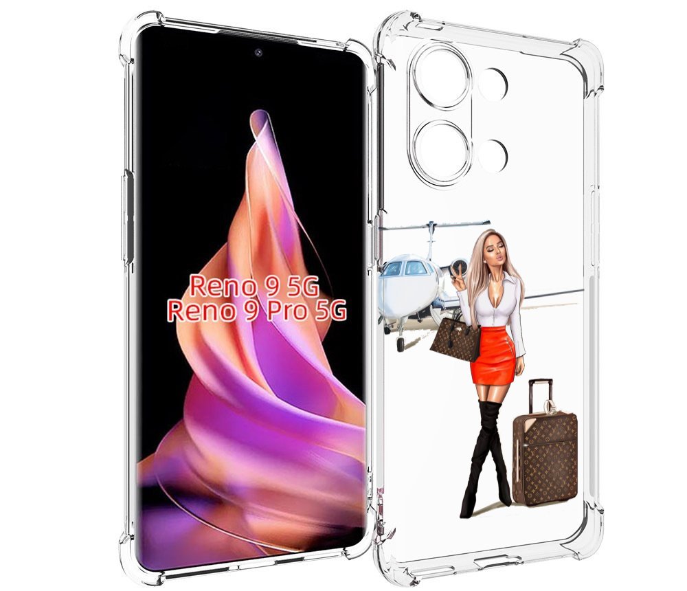 

Чехол MyPads Деловая-девушка женский для Oppo Reno 9 / Reno 9 Pro, Прозрачный, Tocco