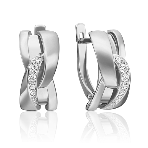 

Серьги из белого золота с фианитом PLATINA jewelry 02-4572-00-401-1120-03, 02-4572-00-401-1120-03