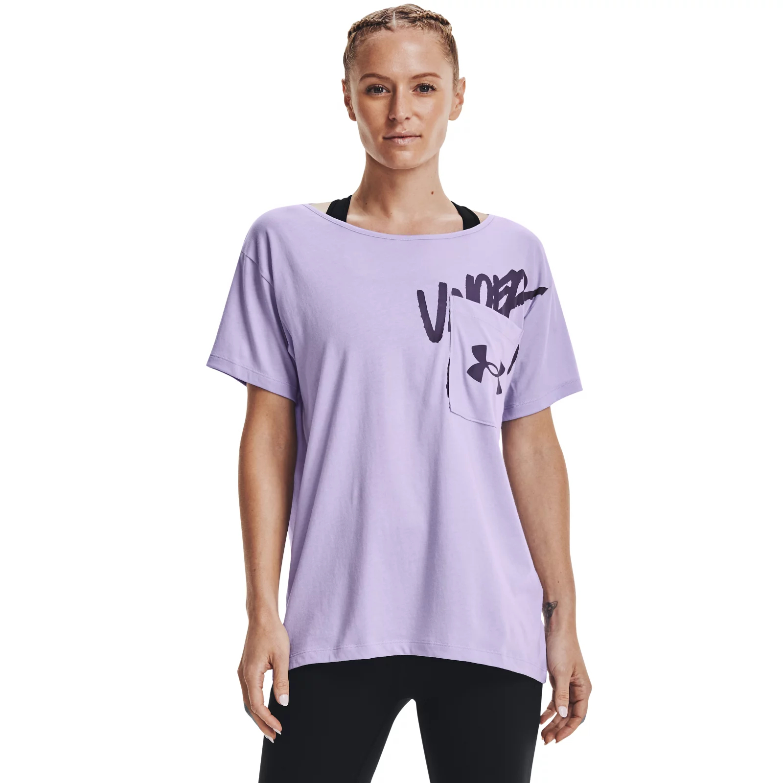 

Футболка женская Under Armour 1366132 фиолетовая 44 RU, 1366132