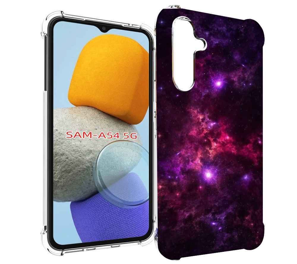

Чехол MyPads фиолетовый-космос-с-облаками для Samsung Galaxy A54, Tocco