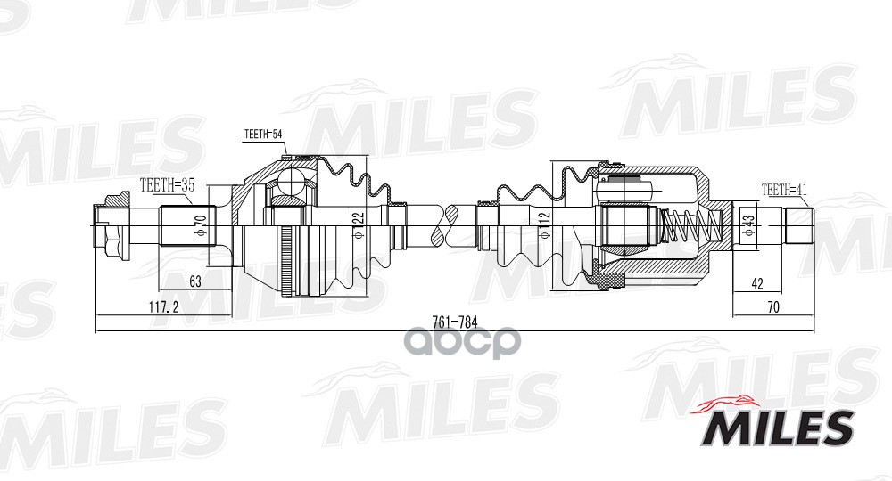 

Привод В Сборе Citroen Jumper/Fiat Ducato/Peugeot Boxer 1.9-2.8 94-02 Лев. Miles GC01147