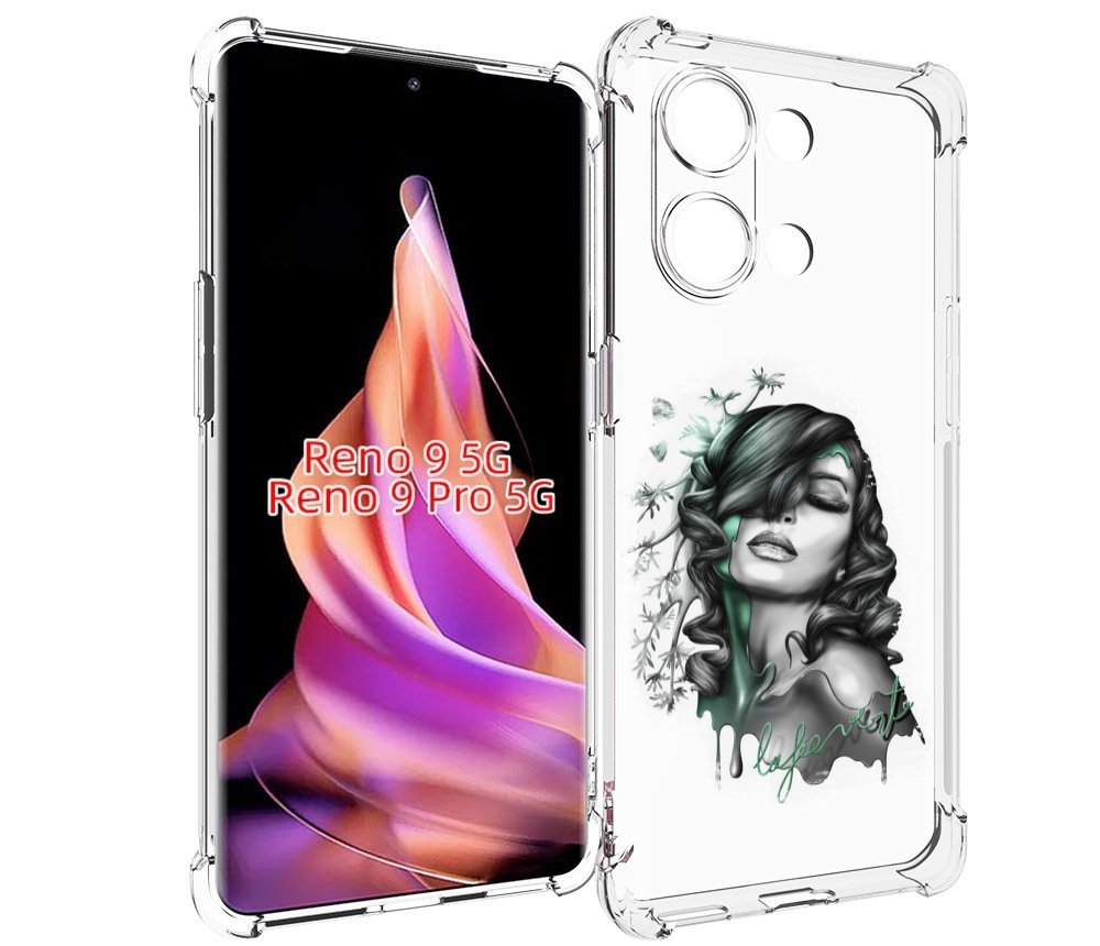 

Чехол MyPads Девушка 2 для Oppo Reno 9/Reno 9 Pro, Прозрачный, Tocco