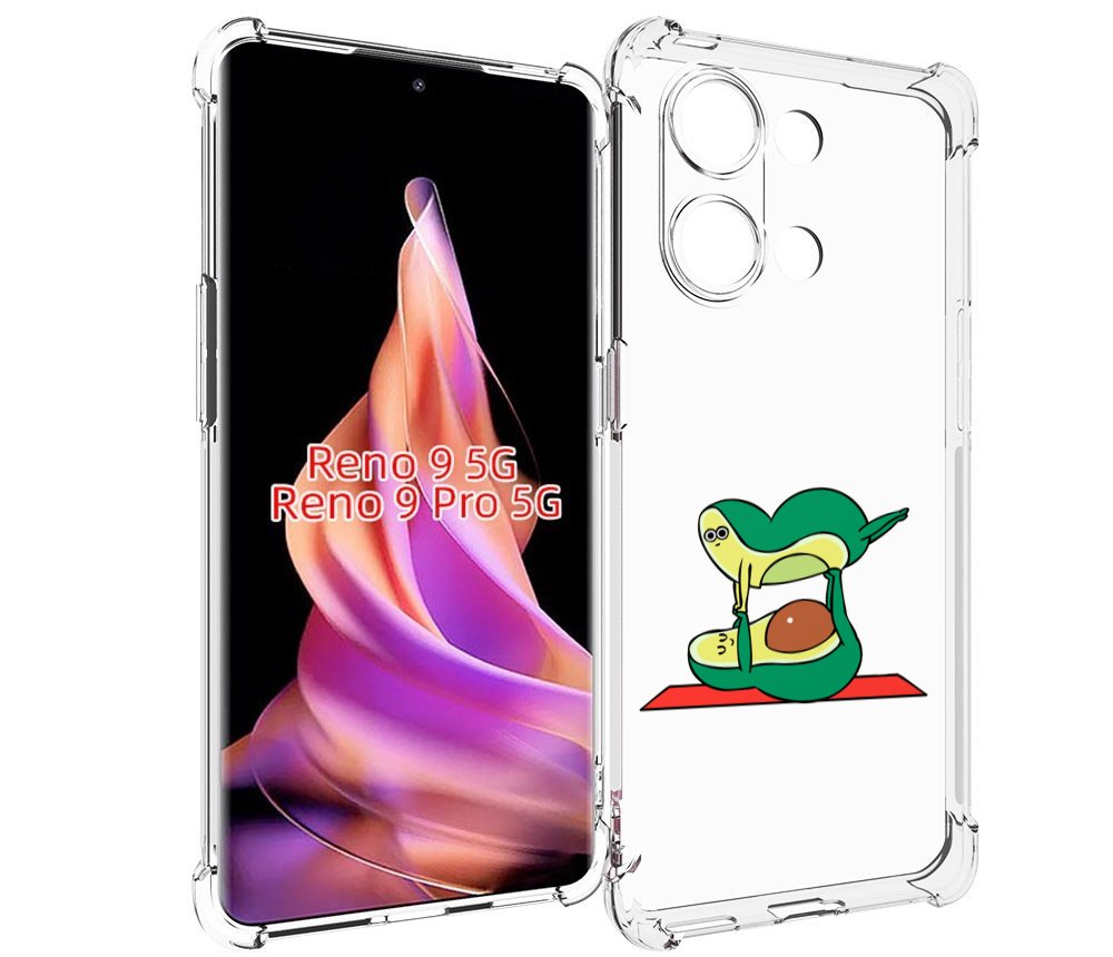 

Чехол MyPads Две-половинки для Oppo Reno 9/Reno 9 Pro, Прозрачный, Tocco