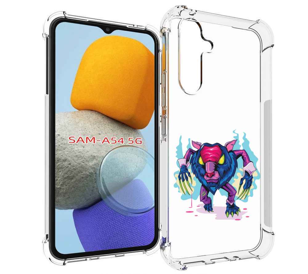 

Чехол MyPads фиолетовая-россомаха для Samsung Galaxy A54, Tocco