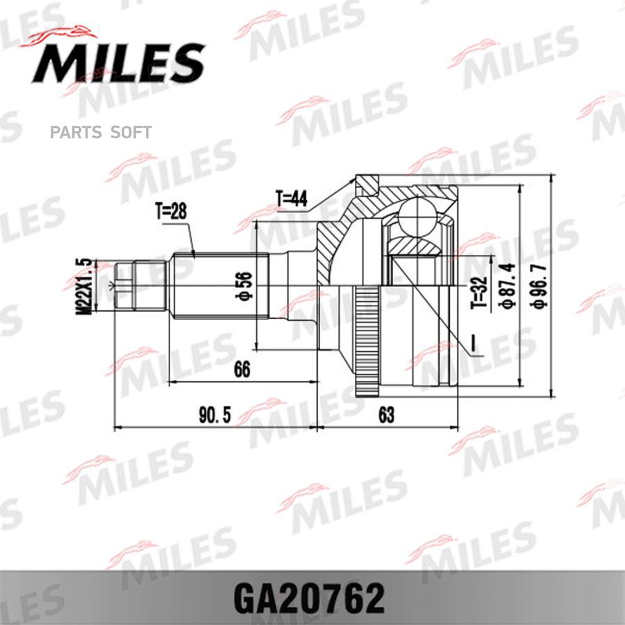 

Шрус Mazda 626 Ge/Gf 92-97 Нар. Miles арт. GA20762