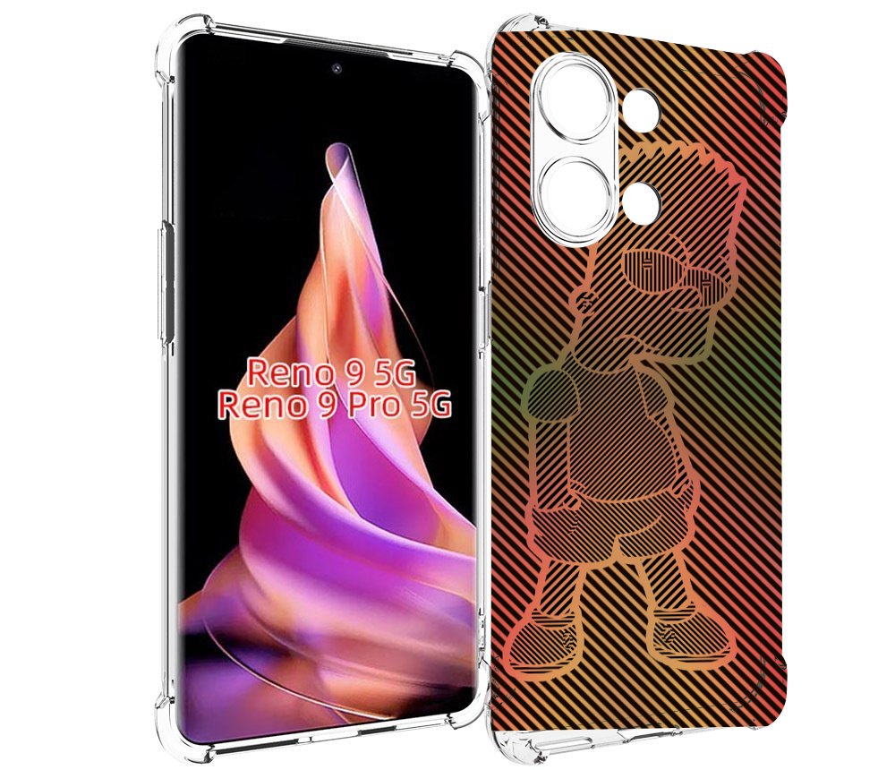 

Чехол MyPads Графический-Барт-Симпсон для Oppo Reno 9/Reno 9 Pro, Прозрачный, Tocco