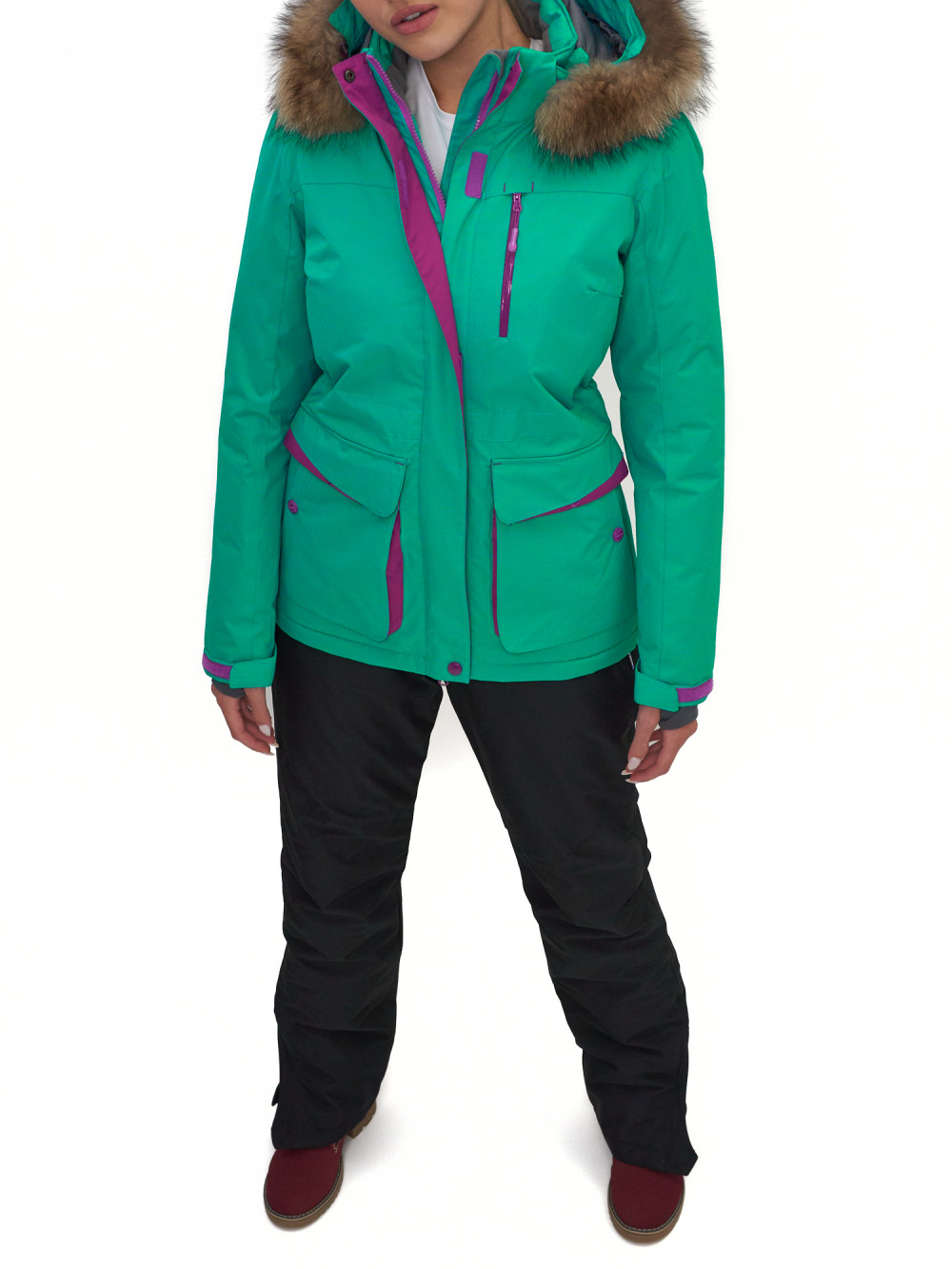 

Спортивная куртка женская SkiingBird AD551777 зеленая XXL, AD551777