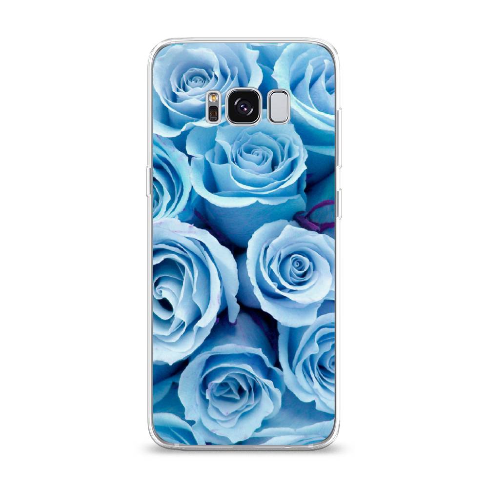 

Чехол Awog на Samsung Galaxy S8 "Лазурные розы", Голубой, 24750-8