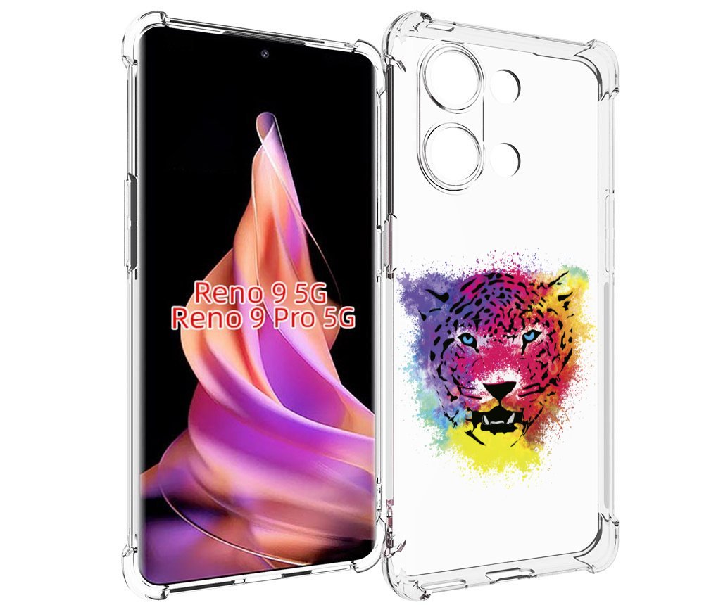 

Чехол MyPads Гепард для Oppo Reno 9/Reno 9 Pro, Прозрачный, Tocco
