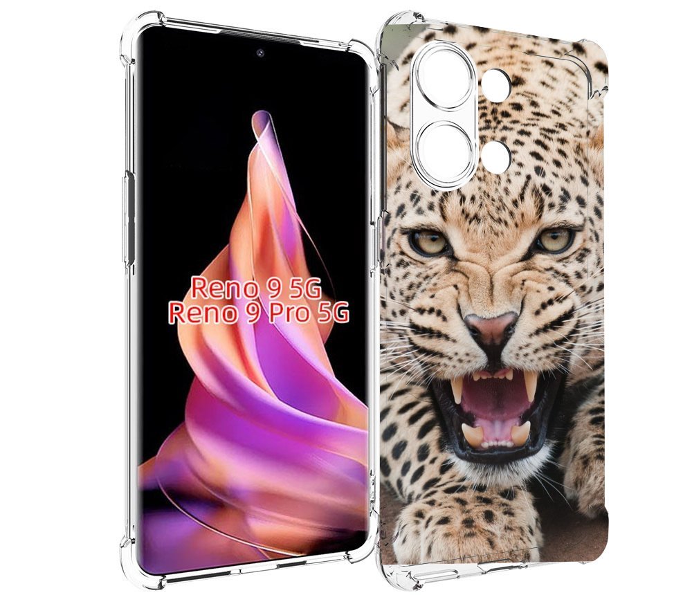 

Чехол MyPads Гепард-красивый мужской для Oppo Reno 9/Reno 9 Pro, Прозрачный, Tocco