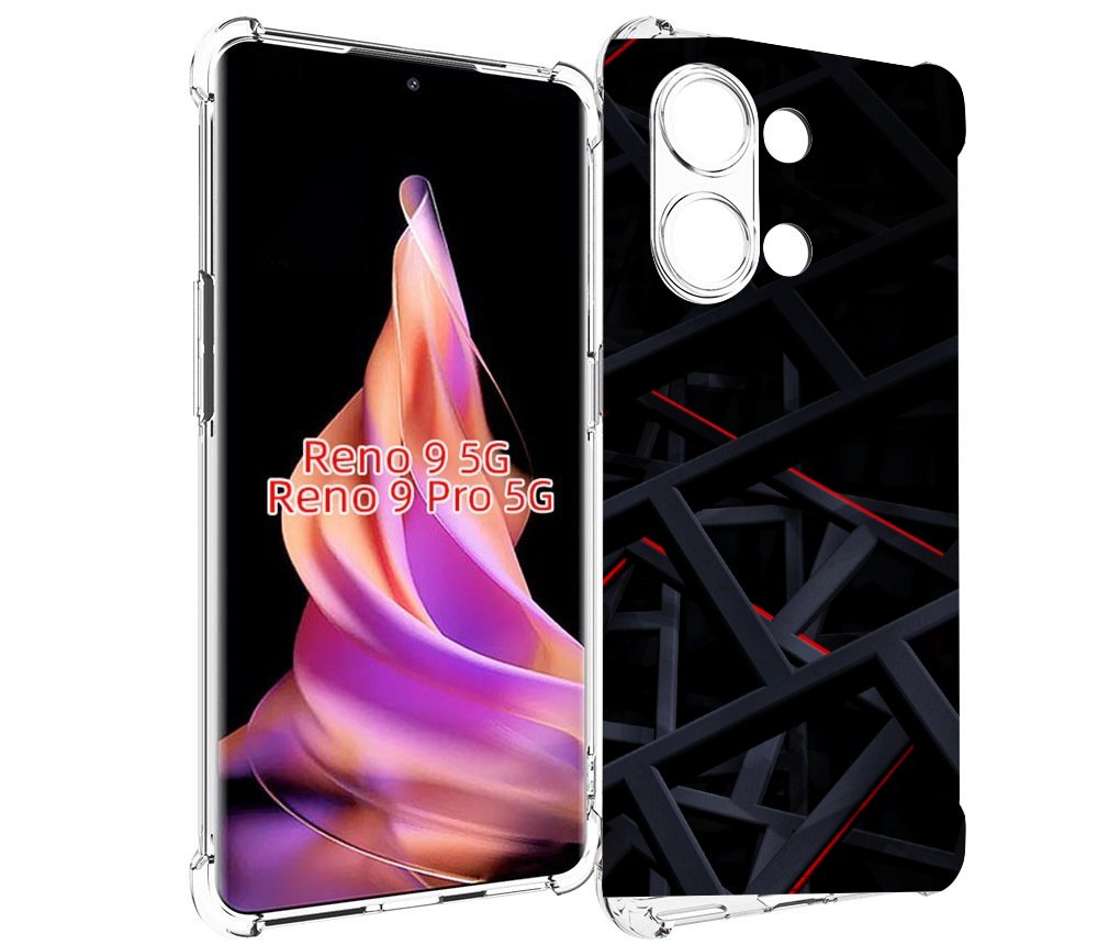

Чехол MyPads Геометрия для Oppo Reno 9/Reno 9 Pro, Прозрачный, Tocco