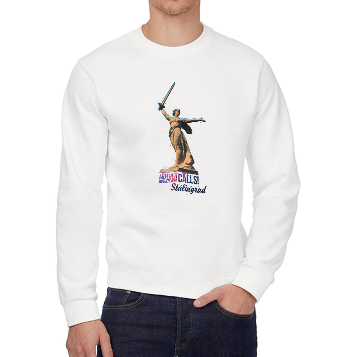

Свитшот унисекс CoolPodarok W043375 белый 46 RU, 6W043375