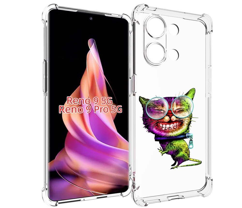 

Чехол MyPads Веселый кот для Oppo Reno 9/Reno 9 Pro, Прозрачный, Tocco