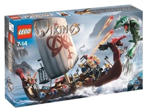 Купить Конструктор LEGO Vikings 7018 Корабль викингов против Змея Митгарда 7018,