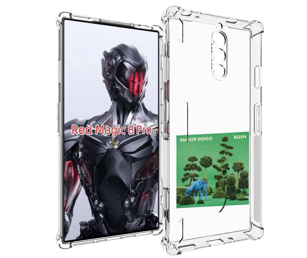 Чехол MyPads Snoop Dogg BUSH для ZTE Nubia Red Magic 8 Pro / Red Magic 8 Pro Plus