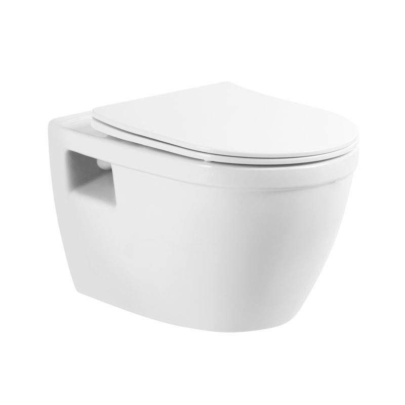 

Унитаз подвесной BelBagno Loto безободковый BB070CHR-SC, Белый