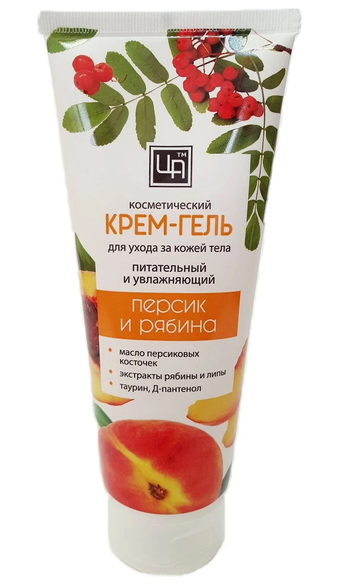 

Крем-гель Персик и Рябина для тела питательный и увлажняющий