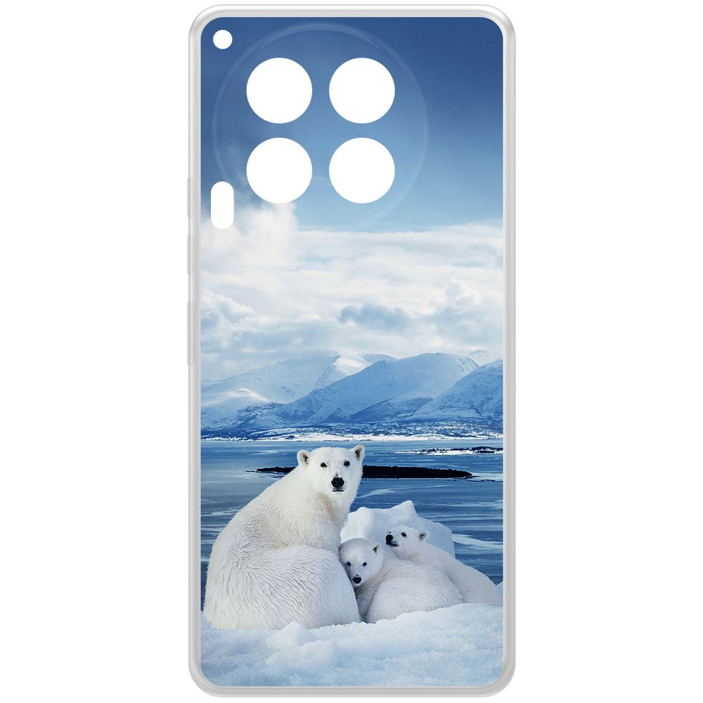 

Чехол-накладка Krutoff Clear Case Полярные медведи для TECNO Camon 30 5G, Прозрачный