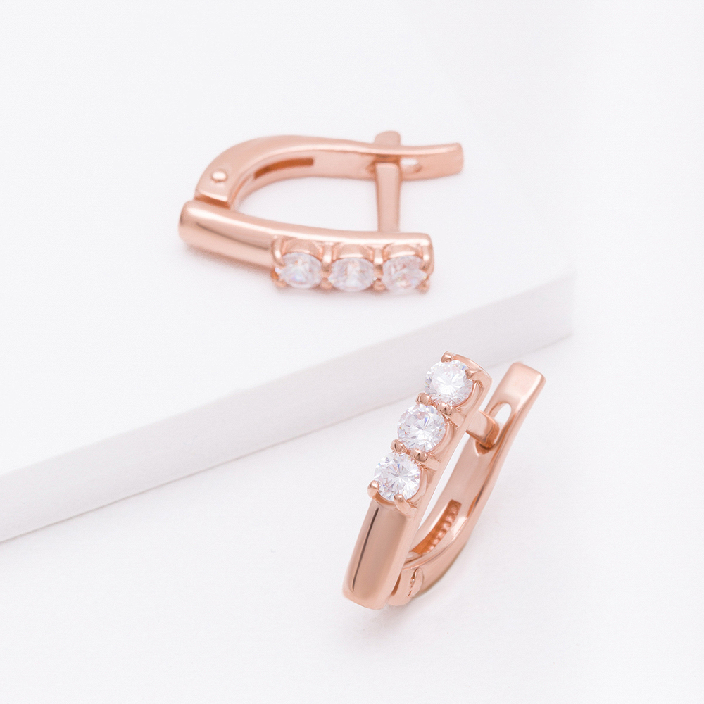

Серьги женские из золота НАШЕ ЗОЛОТО РЫ2784241, фианит, РЫ2784241