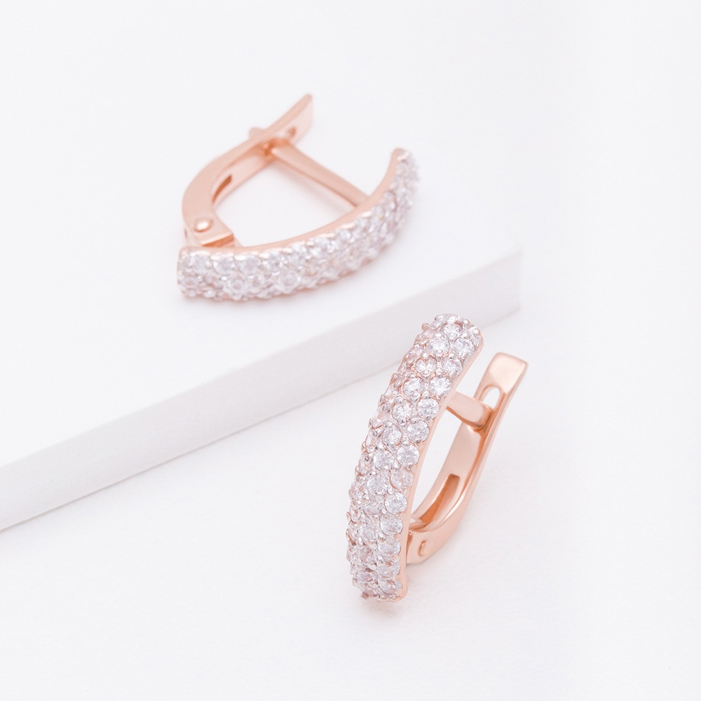 

Серьги женские из золота НАШЕ ЗОЛОТО РЫ2783741, фианит, РЫ2783741