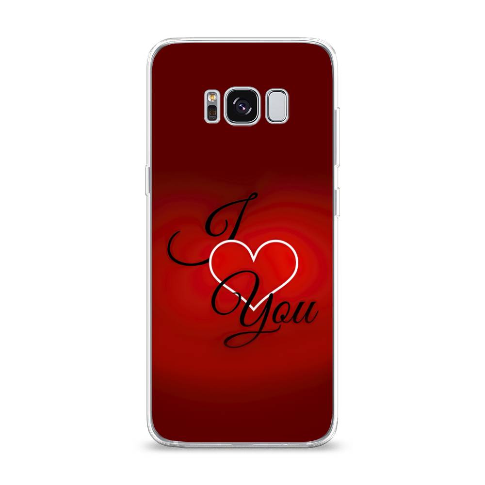 

Чехол Awog на Samsung Galaxy S8 "I love you 3", Красный;черный, 24750-6