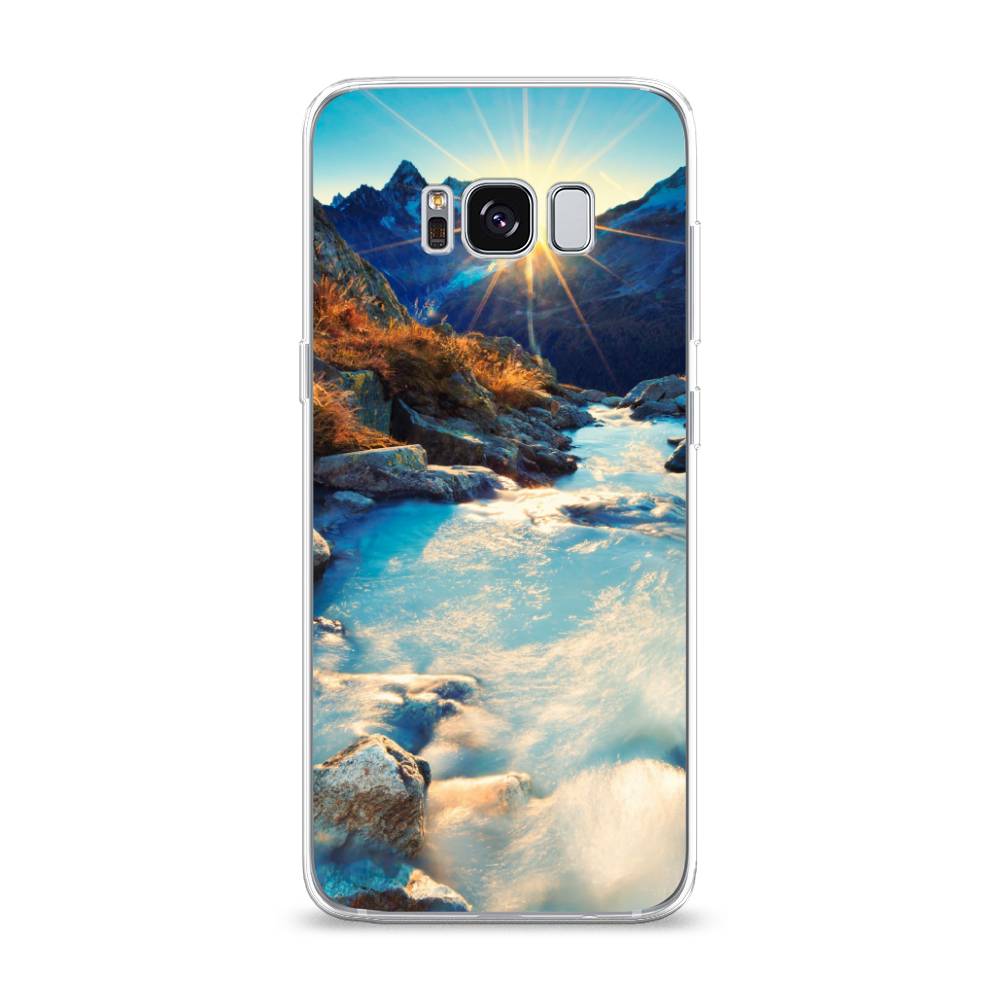 

Чехол Awog на Samsung Galaxy S8 "Восход 7", Коричневый;белый;голубой, 24750-4