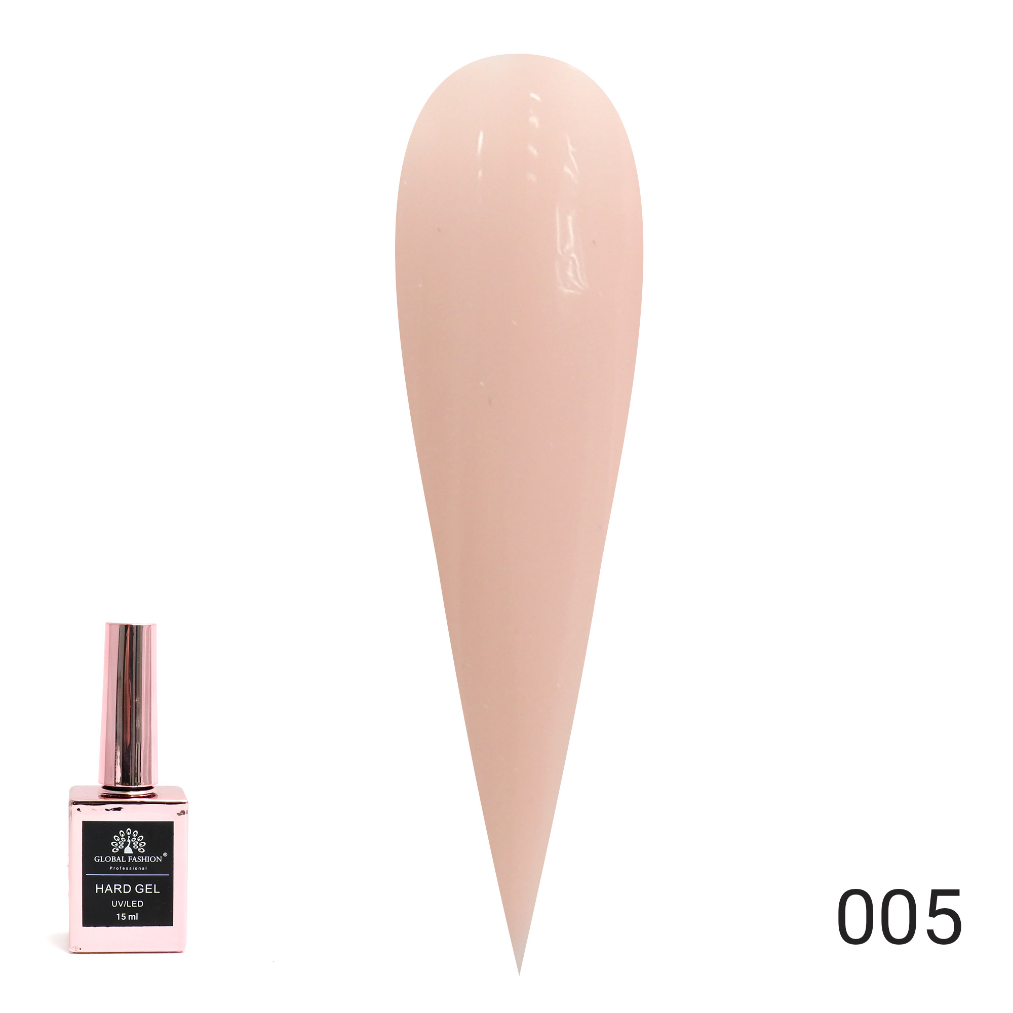 

Твёрдый гель (Hard Gel) 15 мл Global Fashion, 05
