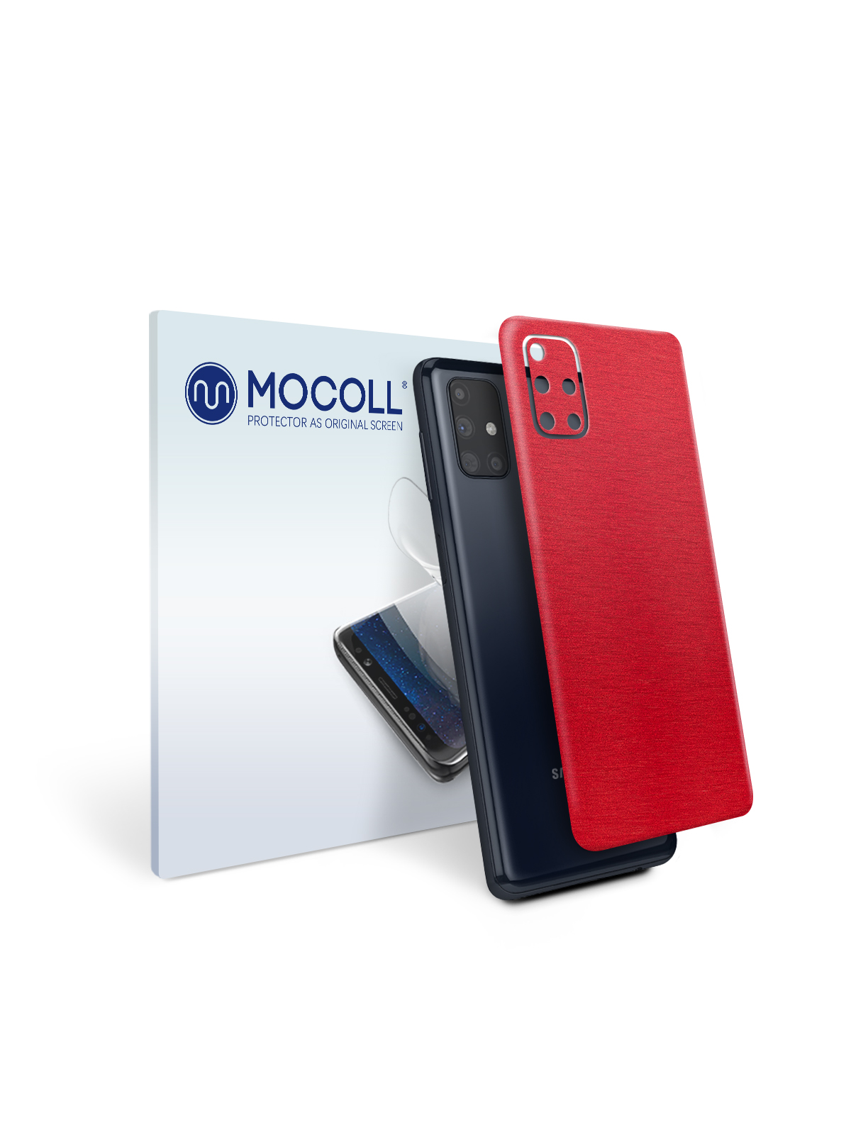 

Пленка защитная MOCOLL для задней панели Samsung Galaxy M31S Металлик Красный
