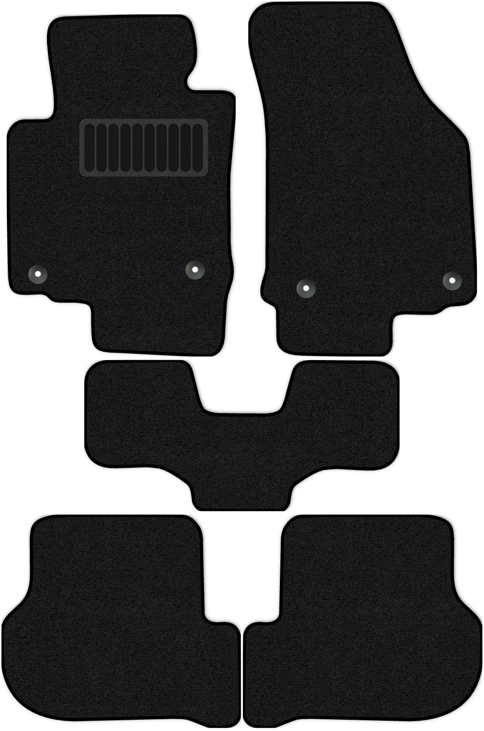 фото Коврики allmone "standart" для skoda octavia ii (a5) (2004 - 2013) черн 5 шт. шкода октави