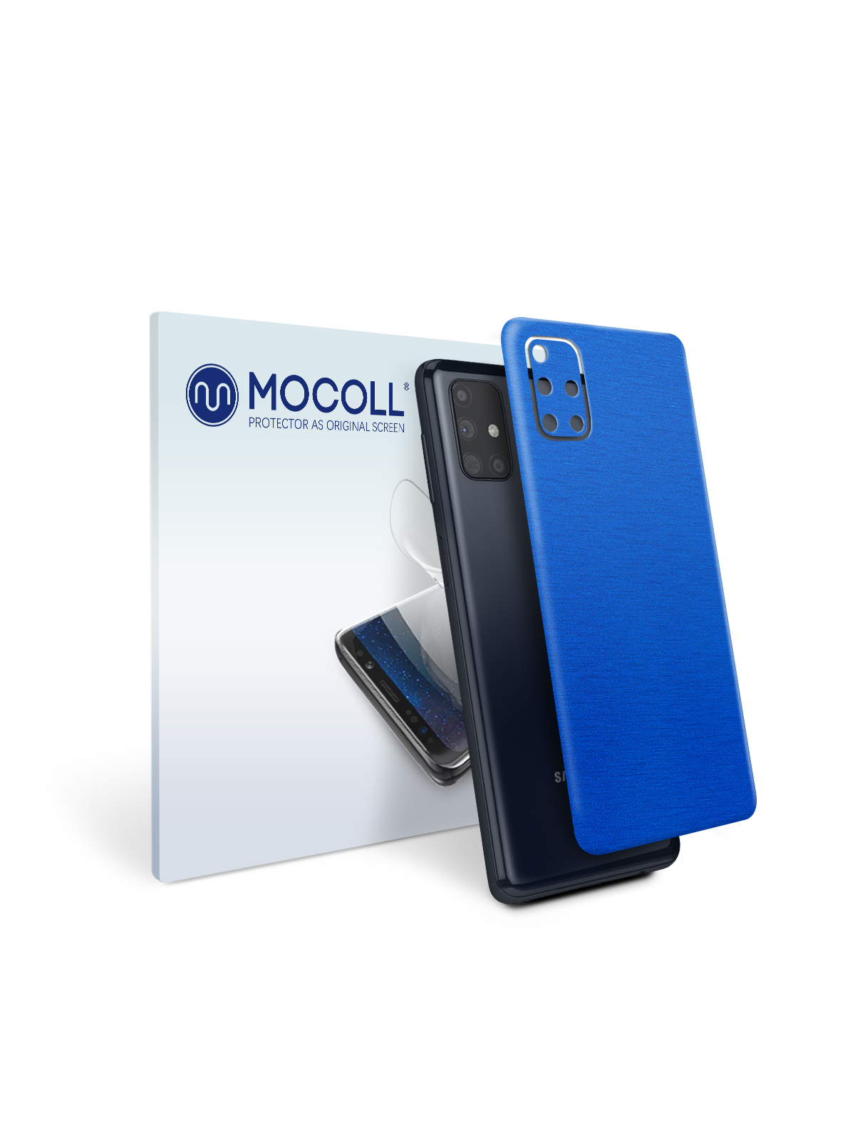 

Пленка защитная MOCOLL для задней панели Samsung Galaxy M31S Металлик Синий