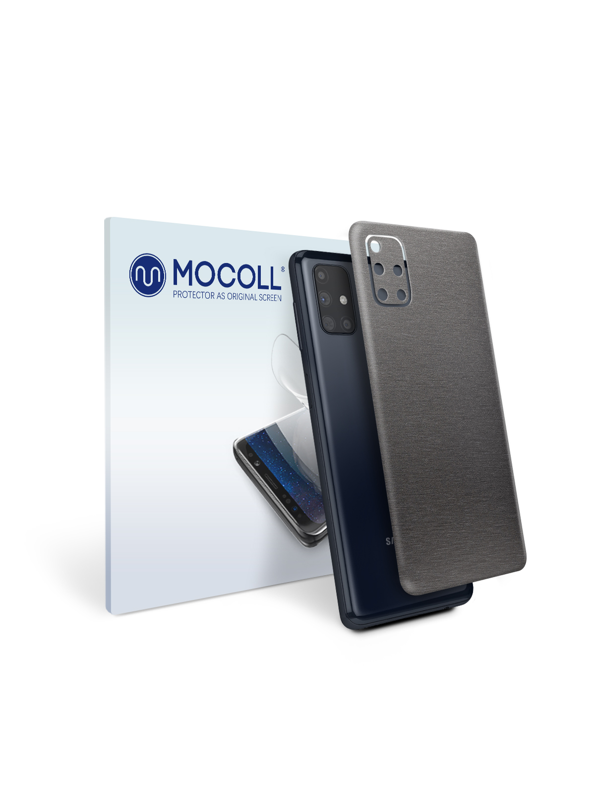 

Пленка защитная MOCOLL для задней панели Samsung Galaxy M31S Металлик Черный