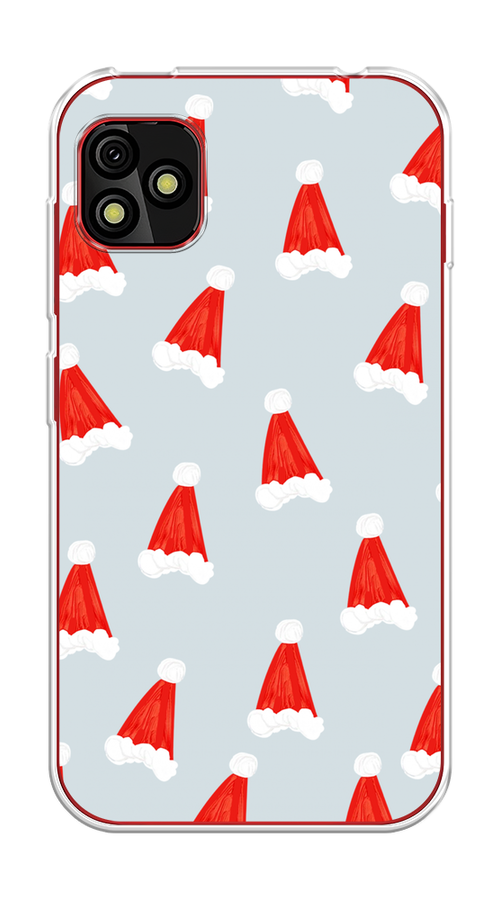 

Чехол на BQ 5060L "Новогодние шапочки", Белый;красный;серый, 201750-5