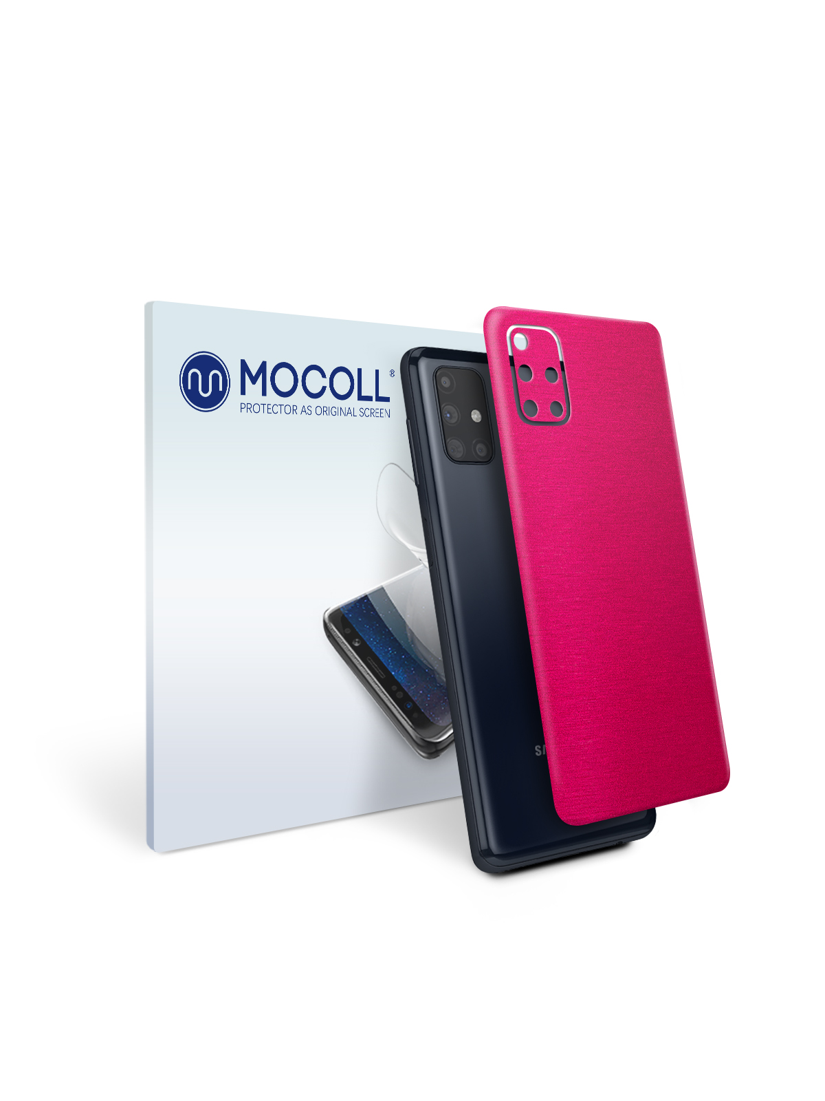 

Пленка защитная MOCOLL для задней панели Samsung Galaxy M51 Металлик Розовый