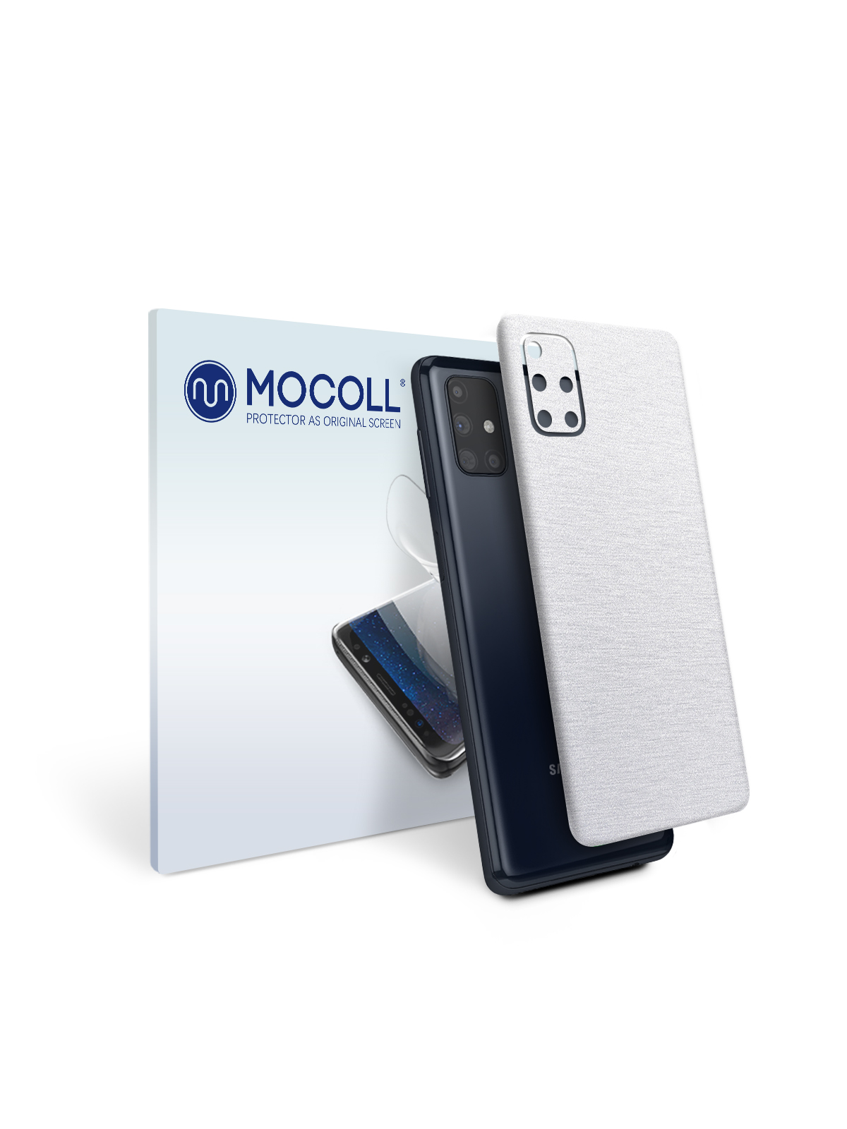

Пленка защитная MOCOLL для задней панели Samsung Galaxy M51 Металлик Серебристый