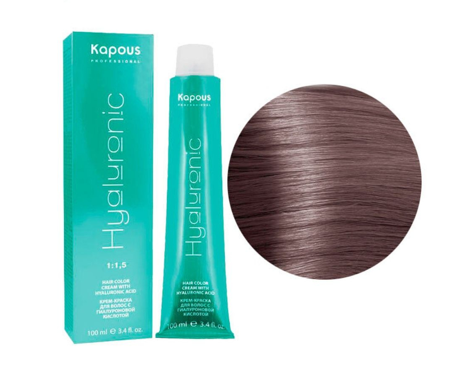 Крем-краска для волос Kapous Hyaluronic Acid 8.28 светлый блондин перламутр.шоколад. 100мл сменный блок для тонального увлажняющего крема hyaluronic 25600 01 светлый 15 г