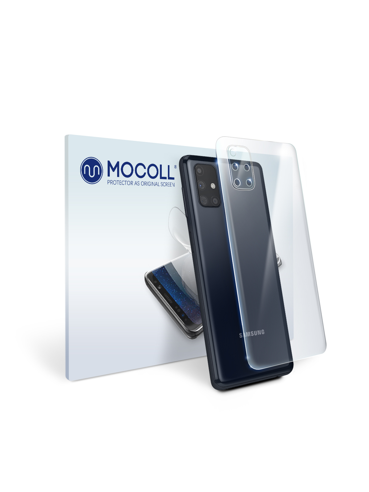 

Пленка защитная MOCOLL для задней панели Samsung Galaxy M31S Прозрачная глянцевая